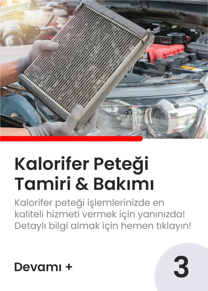 Kalorifer Peteği Tamiri & Bakımı